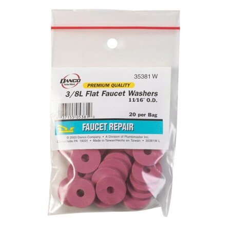 Danco 35381W 0.38 in. Flat Faucet Washer Large 4026266